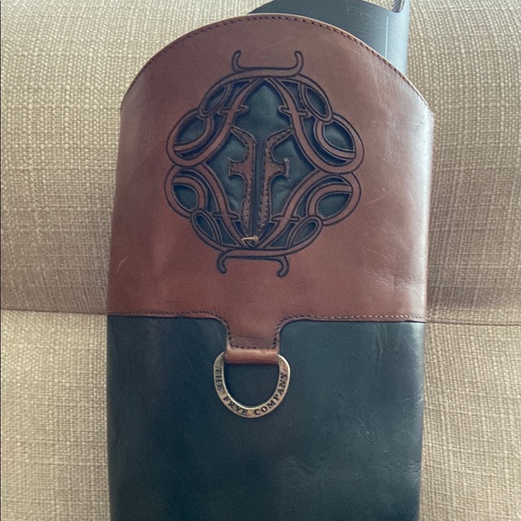 Frye Melissa Logo Tall Boots Size 9 - Picture 4 of 14